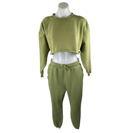 WeWoreWhat Green Hooded Sweatshirt Jogger Sweat Pants Athletic Activewear Set S