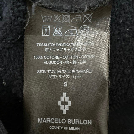 Marcelo Burlon Men's Black Red Snake Print Long Sleeve Sweatshirt Sweater Top S