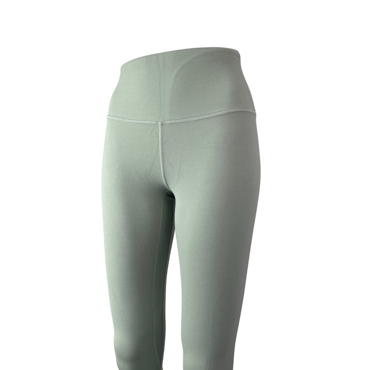 Lululemon Women's Green Mid Rise Yoga Workout Athletic Leggings Pants Size 4