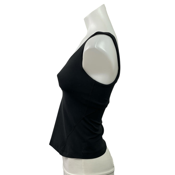 Lululemon Women's Black Scoop Neck Yoga Workout Running Athletic Tank Top Size 4