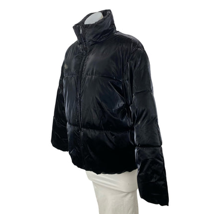 A New Day Women's Black Water Resistant Long Sleeve Full Zip Puffer Jacket Sz M