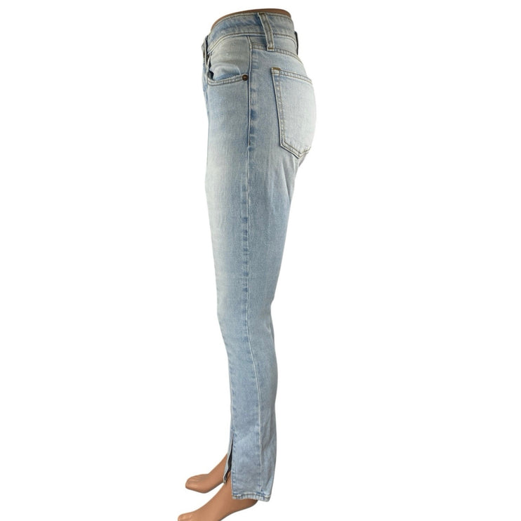 Abercrombie & Fitch The Skinny High Rise Women's Blue Light Wash Denim Jeans 24