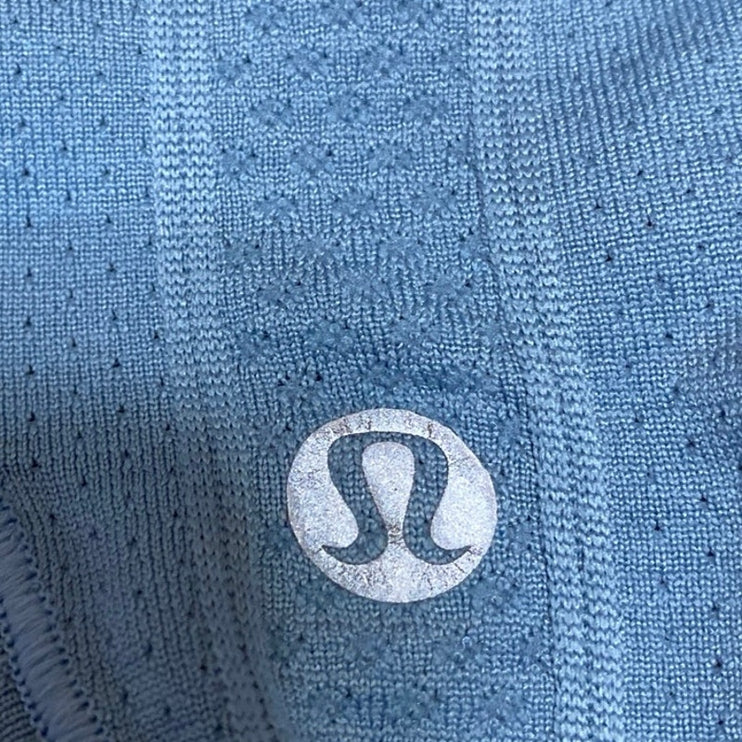 Lululemon Swiftly Tech Blue Sleeveless Knit Racerback Athletic Tank Top Size 4