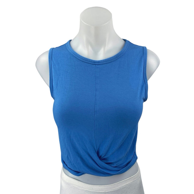 alo yoga tank Alo Yoga Women's Blue Sleeveless Twist Front Cami Camisole Crop Tank T –  Brie