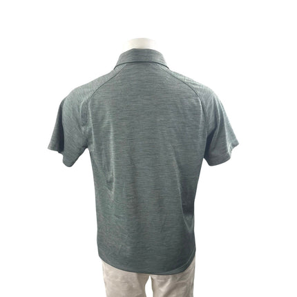 Untuckit Men's Green Short Sleeve Collared Golf Tennis Polo Shirt Top Size M