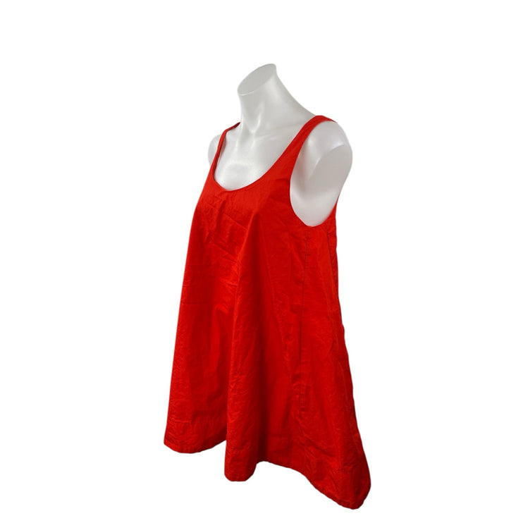 Aritzia Babaton Red Sleeveless Scoop Neck Swing Tank A Line Mini Dress Size XS