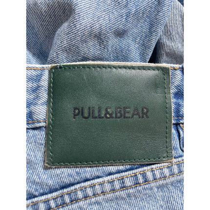 Pull & Bear Women's Blue Medium Wash High Rise Straight Leg Denim Jeans Pants 4