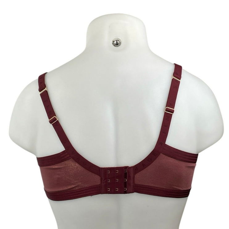 Savage X Fenty Brown Pink Metallic Underwire Adjustable Strap T-Shirt Bra Sz 40C