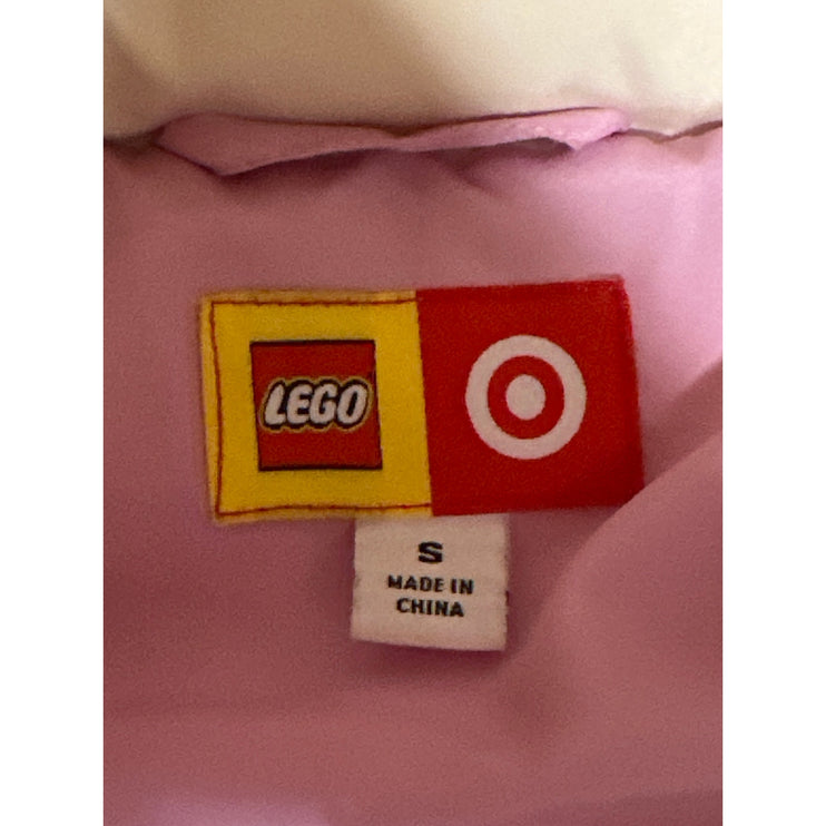 Lego x Target Cream Long Sleeve Colorblock Full Zip Long Quilted Puffer Jacket S