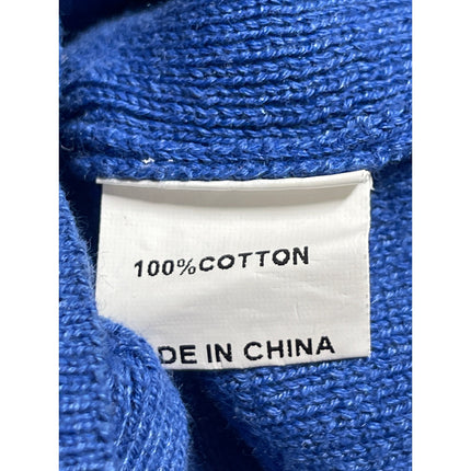 Princess Polly Women's Blue Knit Long Sleeve Button Up Crop Cardigan Sweater 8