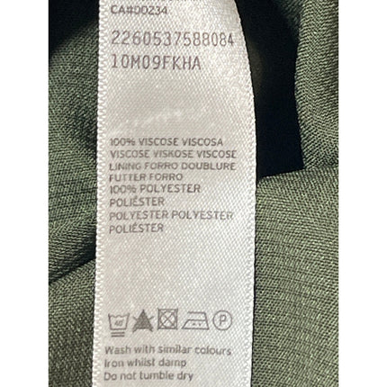 Topshop Dark Olive Green Sleeveless Tiered Cami Tank Blouson Mini Dress Size 4