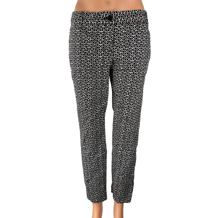 Van Heusen Stretch Women's Geometric High Rise Straight Trousers Dress Pants 4