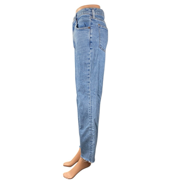 Abercrombie & Fitch The Ankle Straight Ultra High Rise Flare Denim Jeans Size 27