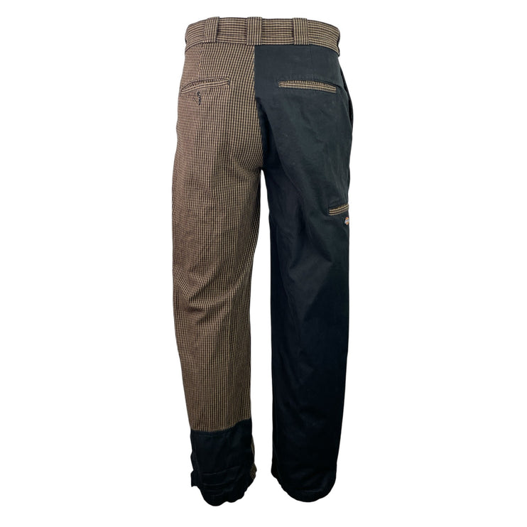 Dickies Miltonvale Brown Black Colorblock Patchwork Straight Utility Pants Sz 30