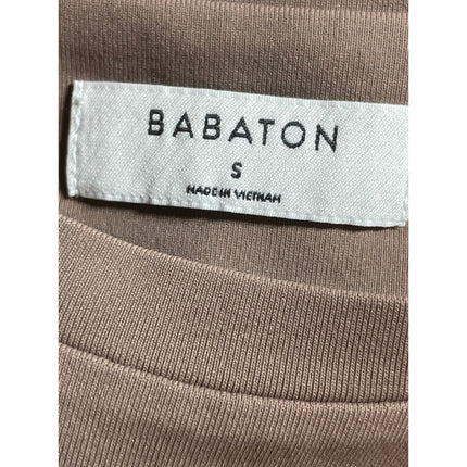 Aritzia Babaton Contour Crew Muscle Women's Beige Sleeveless Tank Bodysuit Top S