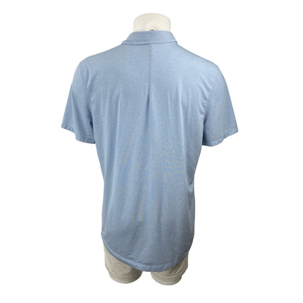 Lululemon Men's Blue Collared Short Sleeve Athletic Activewear Golf Shirt Top 12