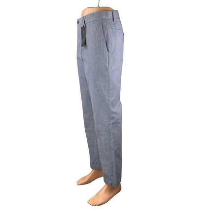 NEW Banana Republic Men's Blue Stretch Slim Fit Trousers Dress Pants Size 35