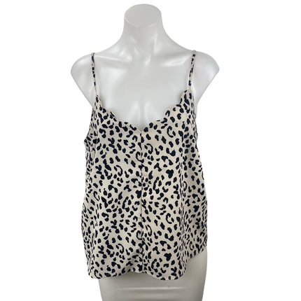 Hashttag Women's Gray Leopard Cheetah Sleeveless Cami Camisole Tank Top Size M