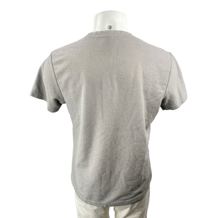 E.T.A Men's Gray Short Sleeve Crew Neck Basic Casual T Shirt Tee Top Size L