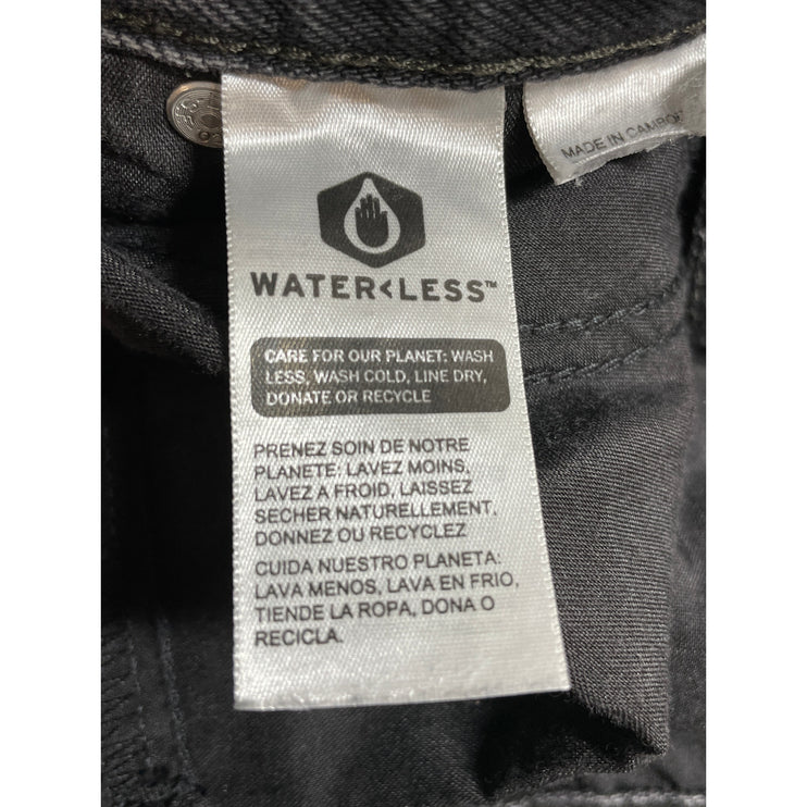 Levi's Ribcage Men's Black Washed Mid Rise Straight Leg Denim Jeans Size 29