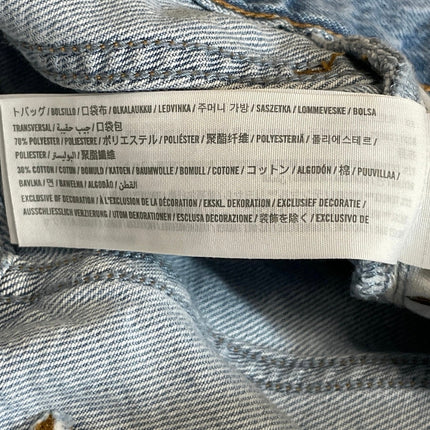 Abercrombie & Fitch Light Blue High Rise Palazzo Wide Leg Denim Jeans Pants 27