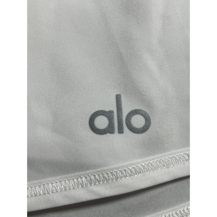Alo Yoga Womens White High Rise Elastic Waist Athletic Skort Shorts Skirt Size M