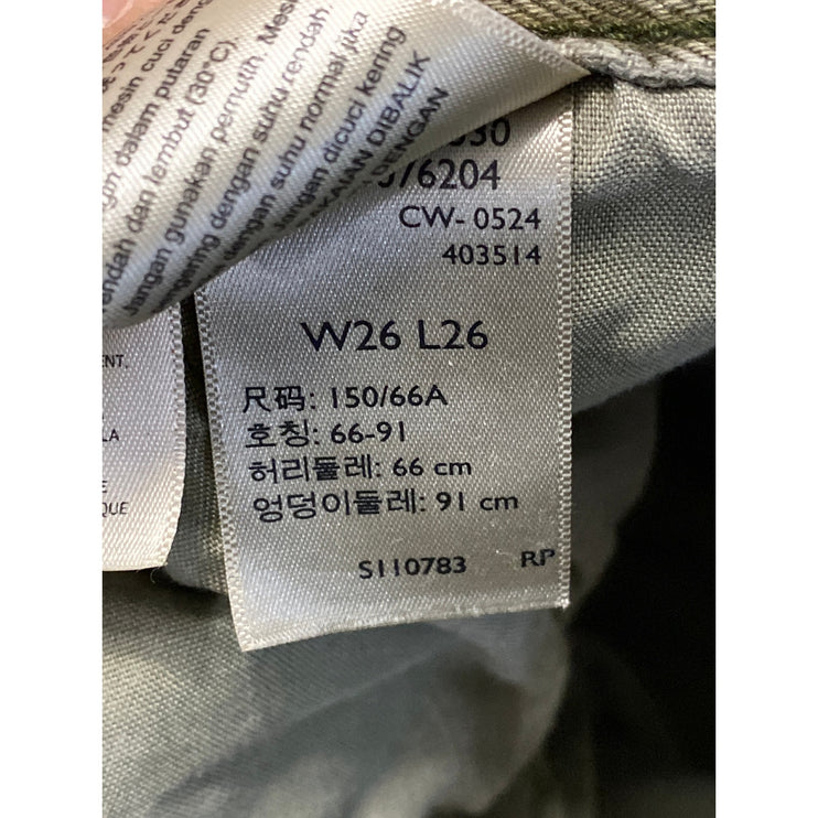 Levi's 501 Women's Green High Rise baggy Straight Leg Denim Jeans Pants Size 26