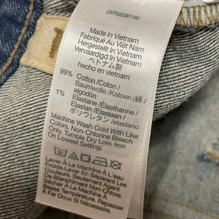 Madewell The Curvy Longline Straight Blue Medium Wash Denim Jeans Size 30T