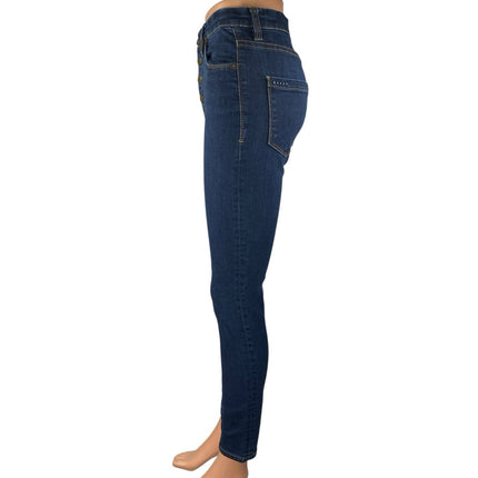 Blank NYC Women's Blue Button Fly High Waisted Skinny Denim Jeans Size 26