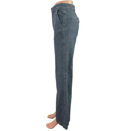 H&M Women's Blue High Rise Wide Leg Palazzo Baggy Medium Wash Denim Jeans Size 2