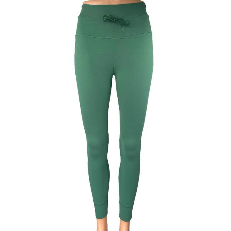 Vuori Daily 7/8 Green Skinny High Waist Drawstring Workout Gym Leggings Pants XS