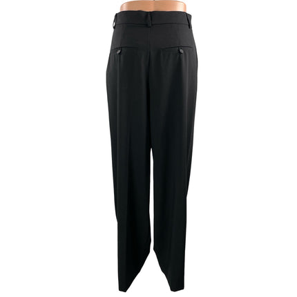 NEW Zara Women's Black High Rise Pleated Wide Leg Trousers Dress Pants Size S