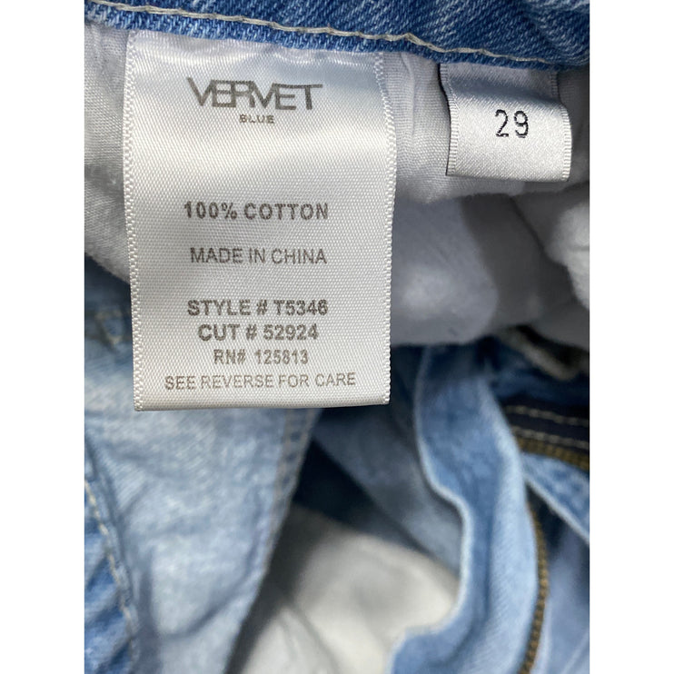 Altar'd State Women's Blue Distressed High Rise Wide Leg Denim Jeans Size 29