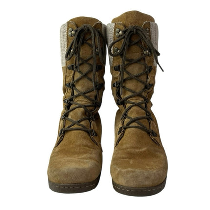 The North Face Alycia Women's Brown Suede Round Toe Lace Up Mid Calf Boots 8.5