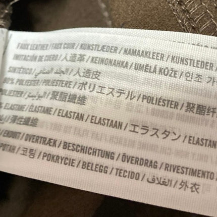 Abercrombie & Fitch 90's Straight Brown Faux Leather Ultra High Rise Pants Sz 27