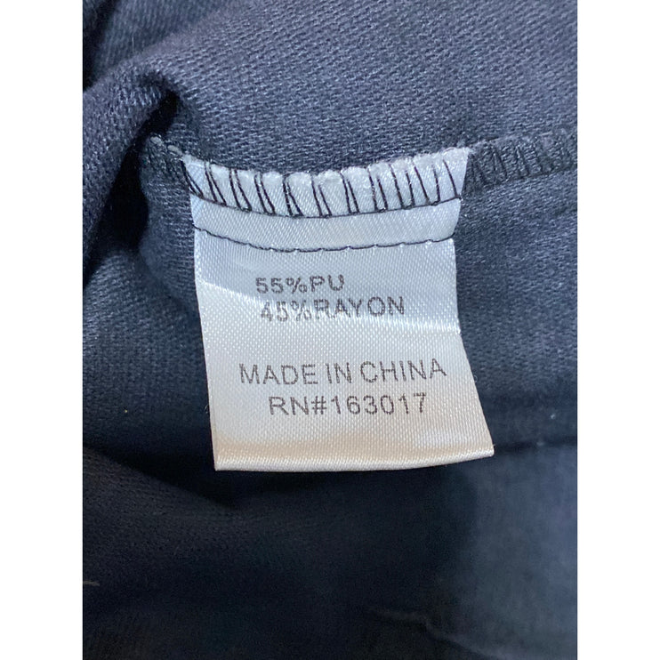 Princess Polly Women's Black Faux Vegan Leather High Waisted Mini Shorts Size 4