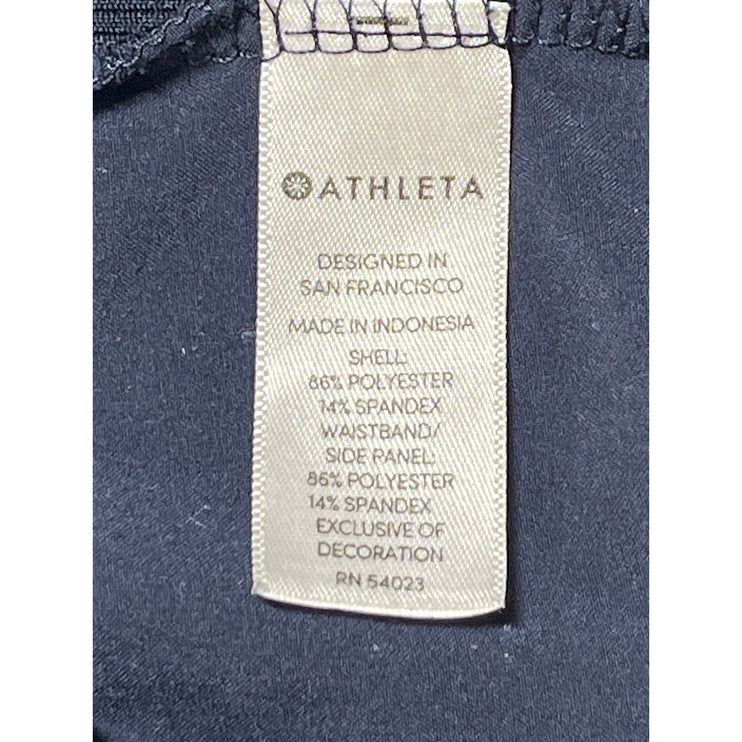 Athleta Women's Blue Mid Waist Tapered Crop Activewear Athletic Jogger Pants 0