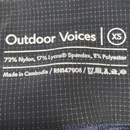 Outdoor Voices Tech Sweat Women's Blue Activewear Workout Yoga Matching Set Sz S