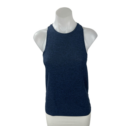 Outdoor Voices Blue High Neck Sleeveless  Yoga Activewear Athletic Tank Top Sz M