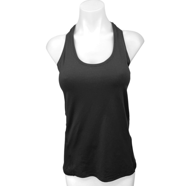 Athleta Black Racerback Scoop Neck Athletic Running Gym Workout Tank Top Size S