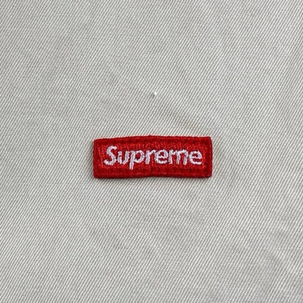 Supreme Women's Beige Cotton Long Sleeve Collared Button Down Shirt Top Size S