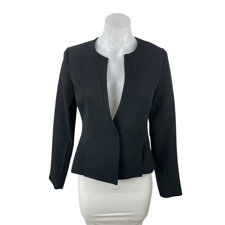 Design Women's Black Long Sleeve Slim Fit Single Breasted Blazer Coat Jacket 4