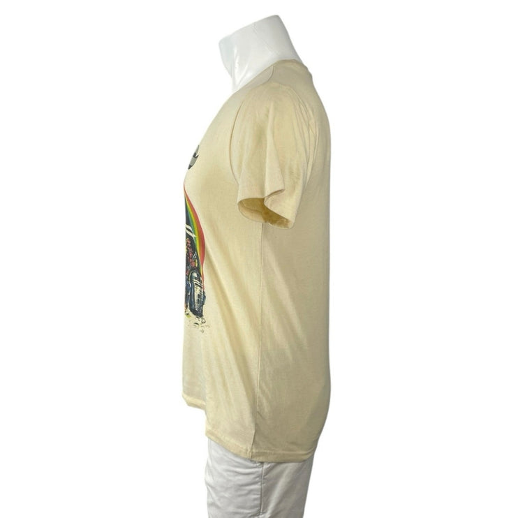 Star Wars Men's Cream Retro Rainbow Classic Short Sleeve T Shirt Tee Top Size L