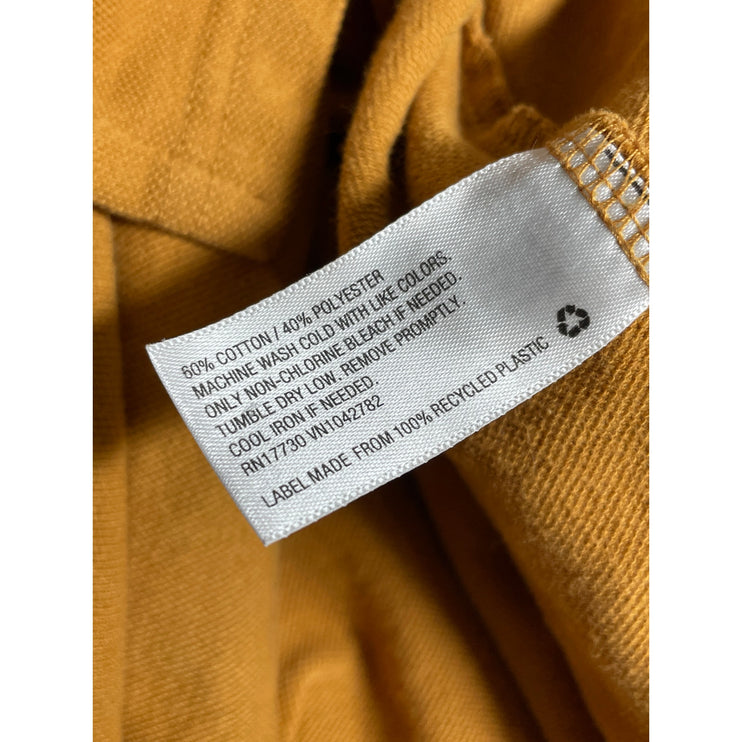 Goodfellow & Co Men's Mustard Yellow Knit Gold Long Sleeve Polo Shirt Top Size S