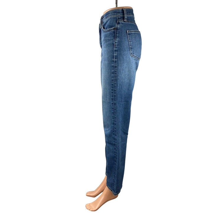 Uniqlo Jeans Women's Blue High Rise Straight Mom Boyfriend Denim Jeans Pants 26