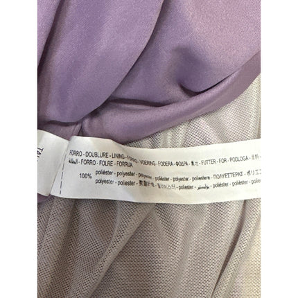 NEW Zara Purple Lilac Tie Dye One Shoulder Sleeveless Ruched Midi Slip Dress XS