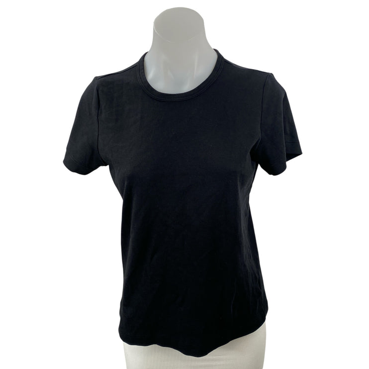 Aritzia Babaton Women's Black Short Sleeve Crew Neck Basic Tee T-shirt Top Sz S