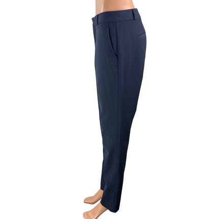 Banana Republic Ryan Women's Dark Blue Wool Slim Straight Trouser Dress Pants 2