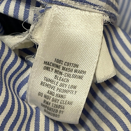 Bonobos Men's Blue Striped Slim Fit Long Sleeve Button Down Dress Shirt Top 16.5