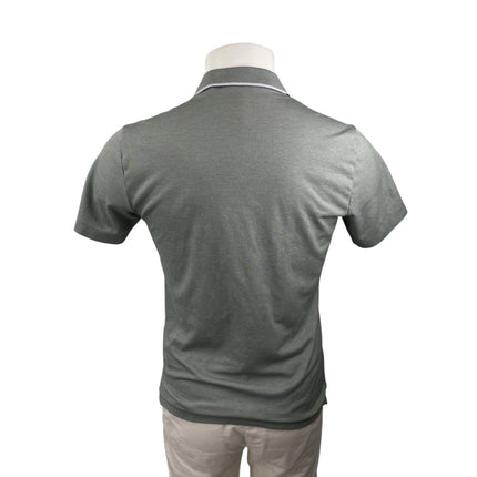Theory Men's Gray Short Sleeve Collared Performance Golf Polo Shirt Top Size M